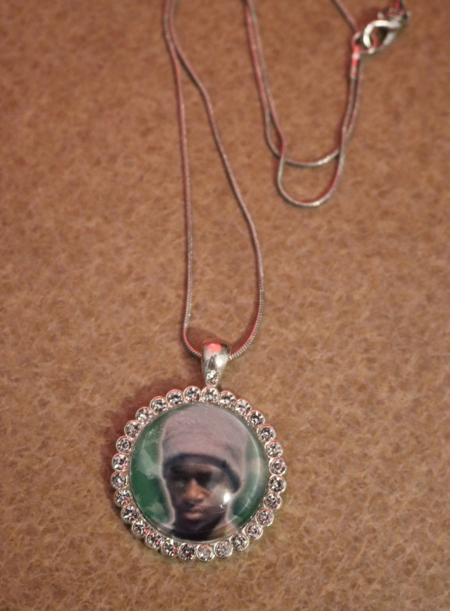 SILVER PLATED MEMORIAL NECKLACE